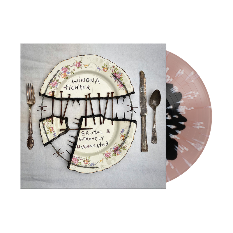BRUTAL & EXTREMELY UNDERRATED - Black in Blush w/ White Splatter Vinyl