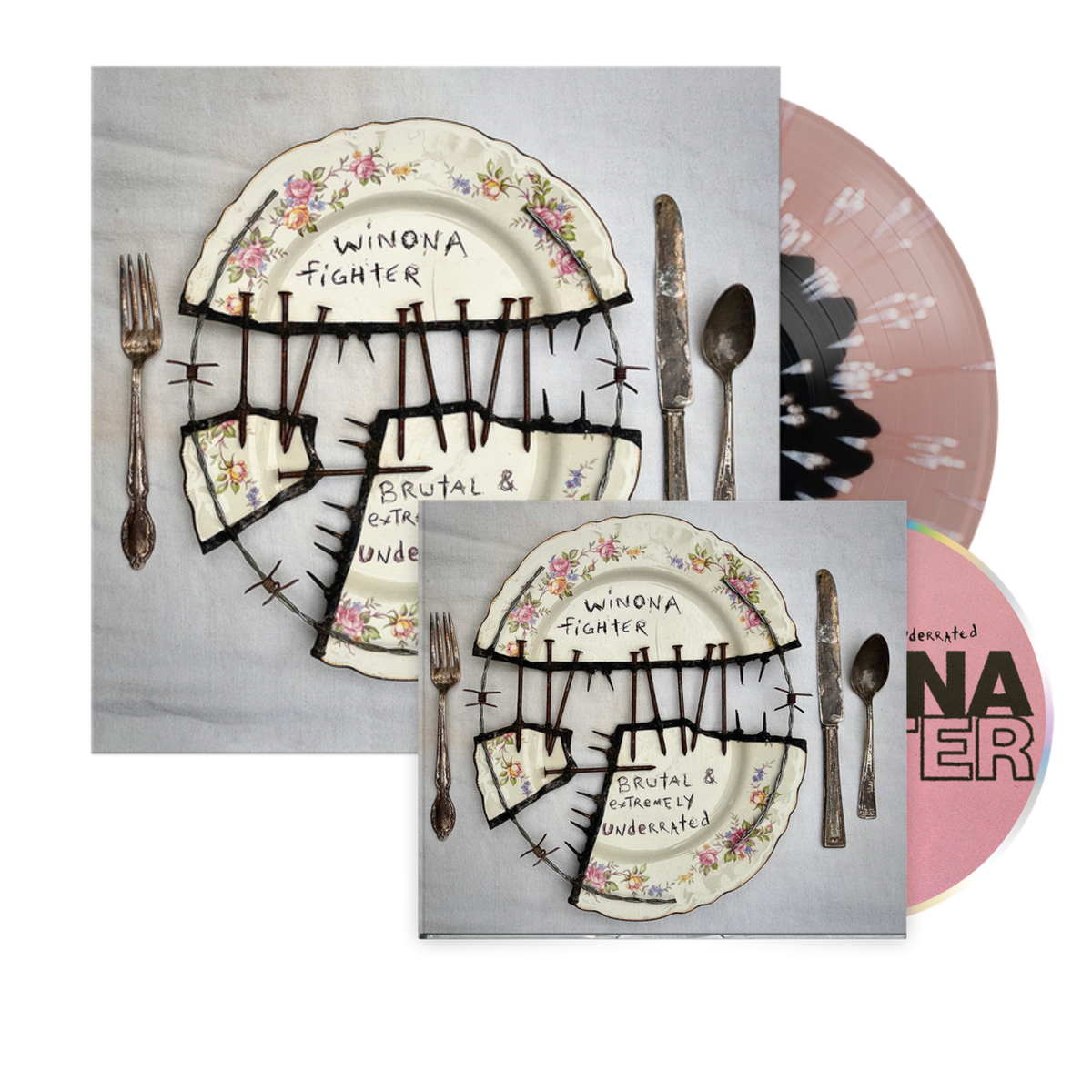 BRUTAL & EXTREMELY UNDERRATED - Black in Blush + CD Bundle