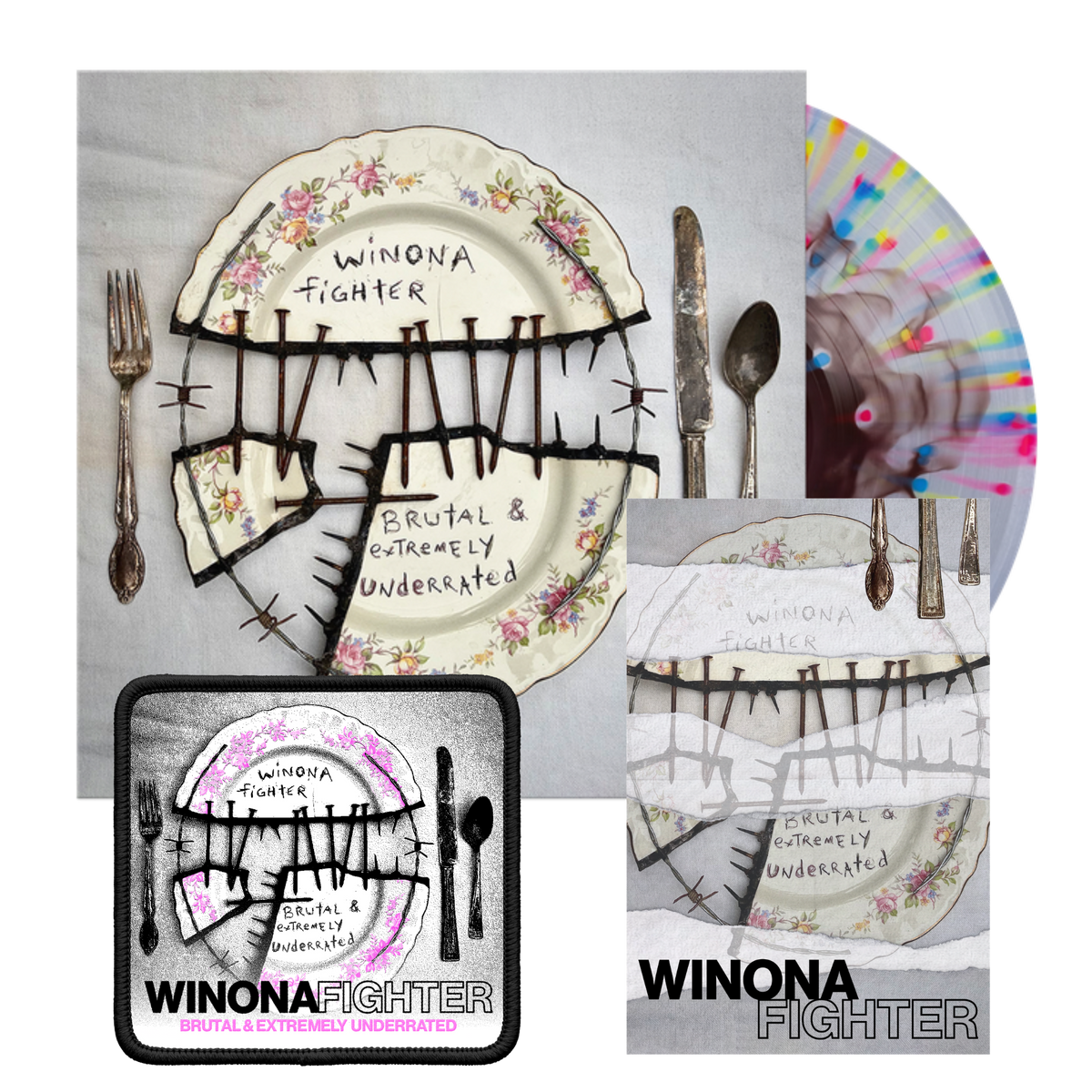 BRUTAL & EXTREMELY UNDERRATED - Brown in Clear Splatter Accessory Bundle