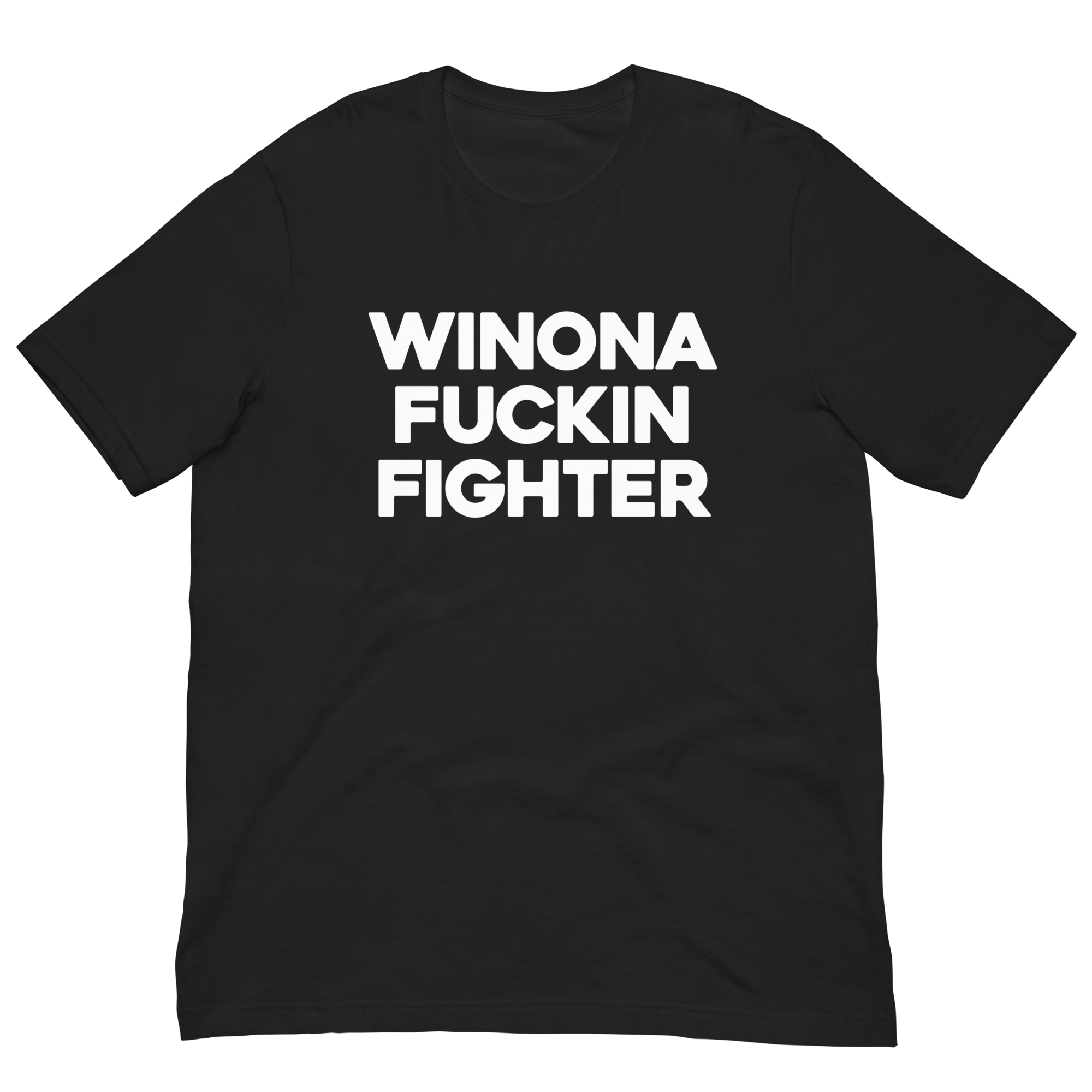 Winona Fuckin Fighter Black Tee